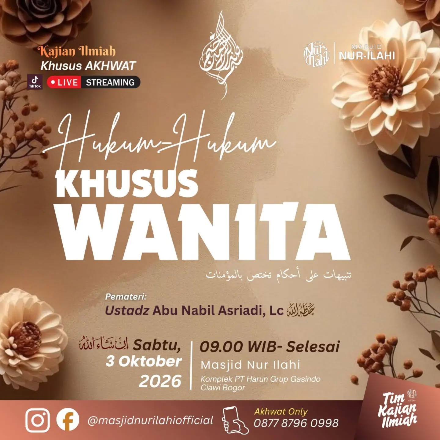 Poster asli dari @masjidnurilahi_official