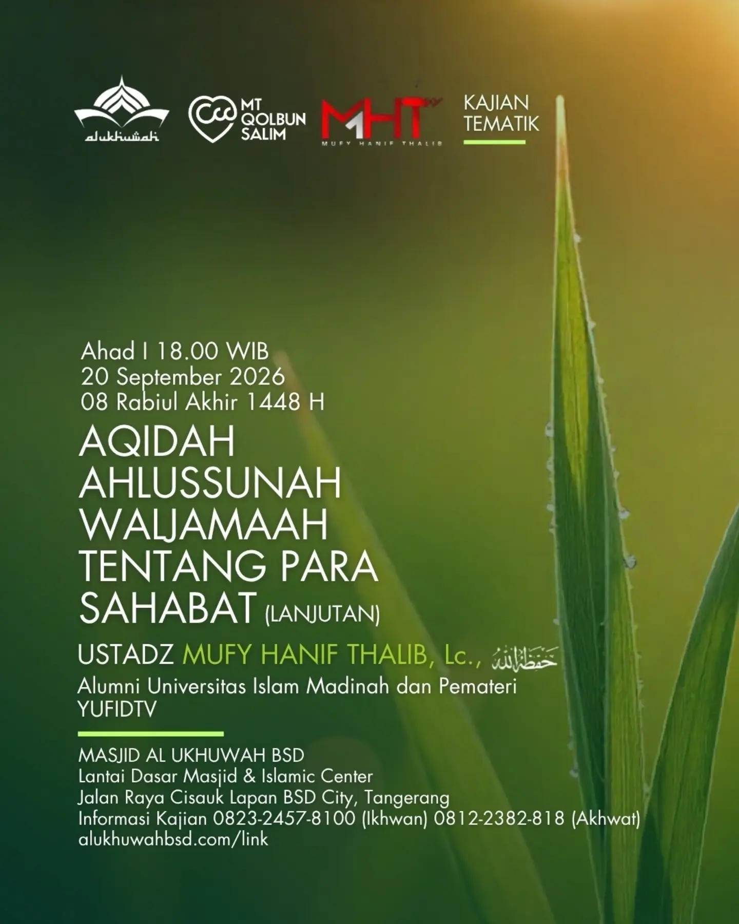 Poster asli dari @masjidalukhuwah