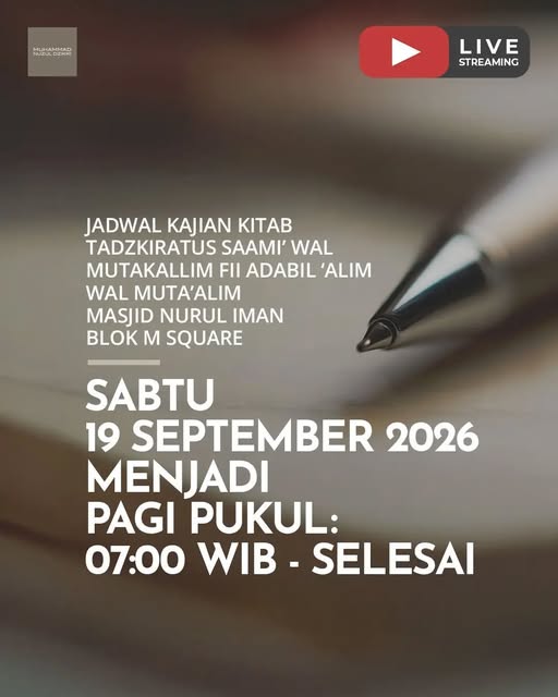Poster asli dari @masjidnuruliman