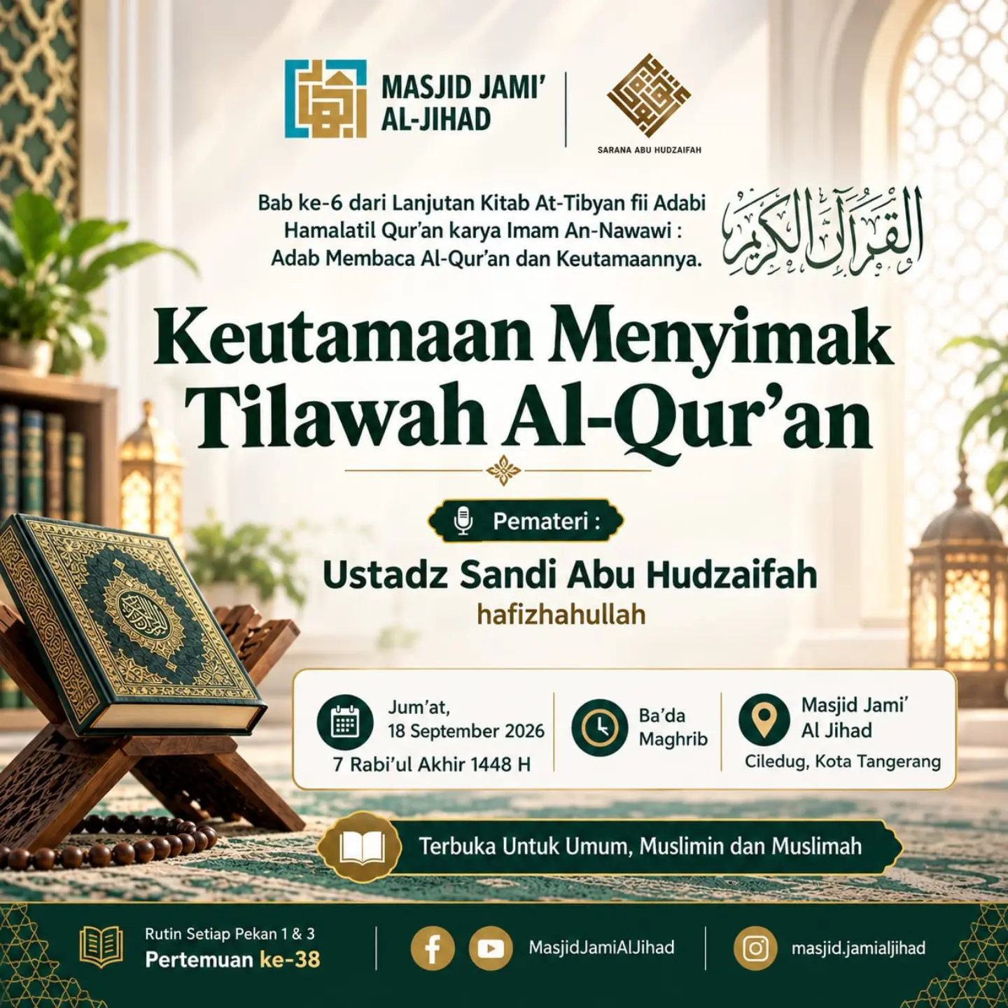 Poster asli dari @masjid.jamialjihad