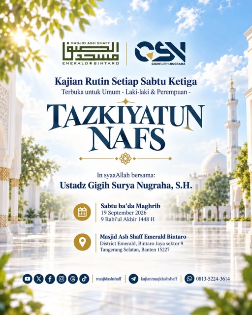 Poster asli dari @masjidashshaff