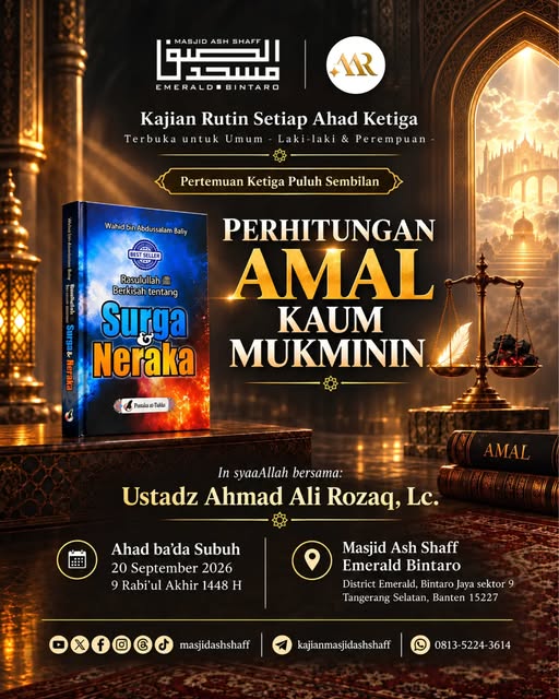 Poster asli dari @masjidashshaff