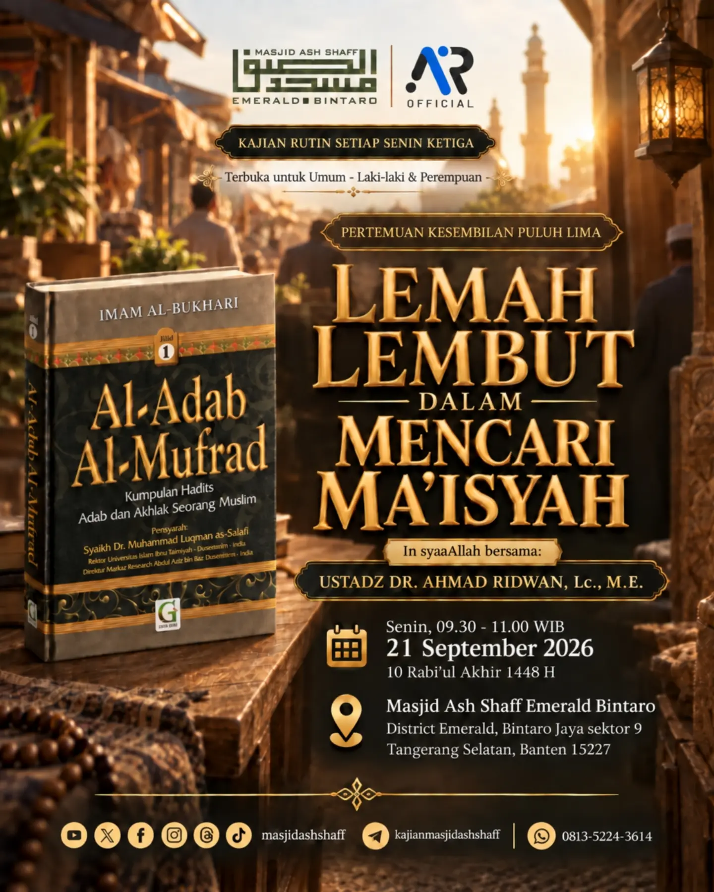 Poster asli dari @masjidashshaff