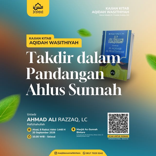 Poster asli dari @masjidassunnahbintaro