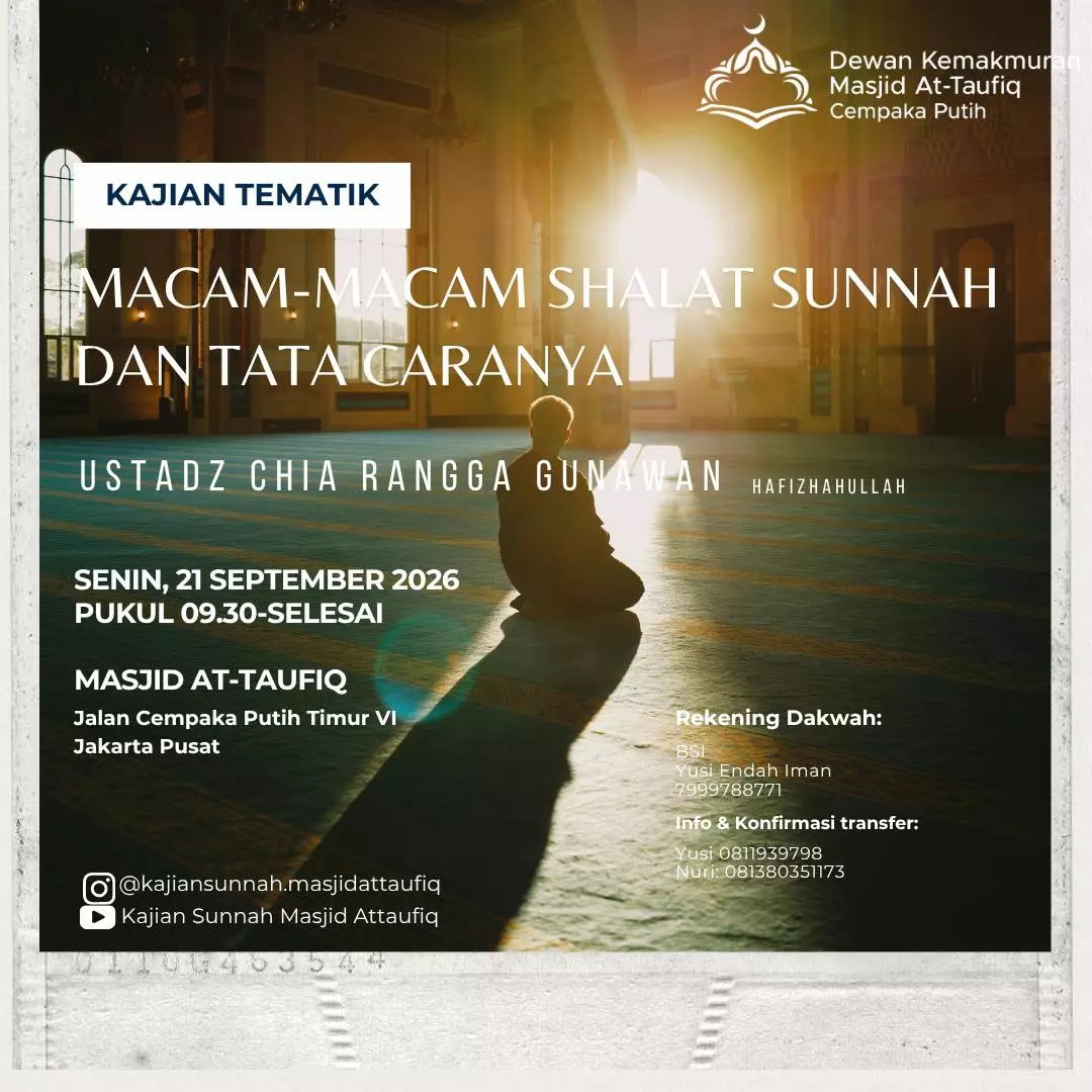 Poster asli dari @kajiansunnah.masjidattaufiq