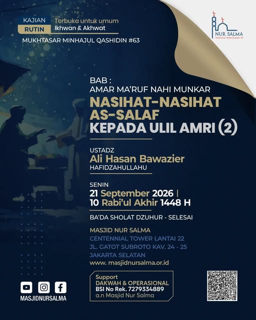 Poster asli dari @masjidnursalma