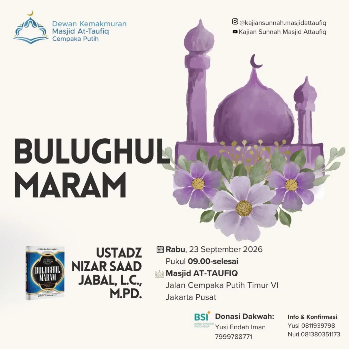 Poster asli dari @kajiansunnah.masjidattaufiq