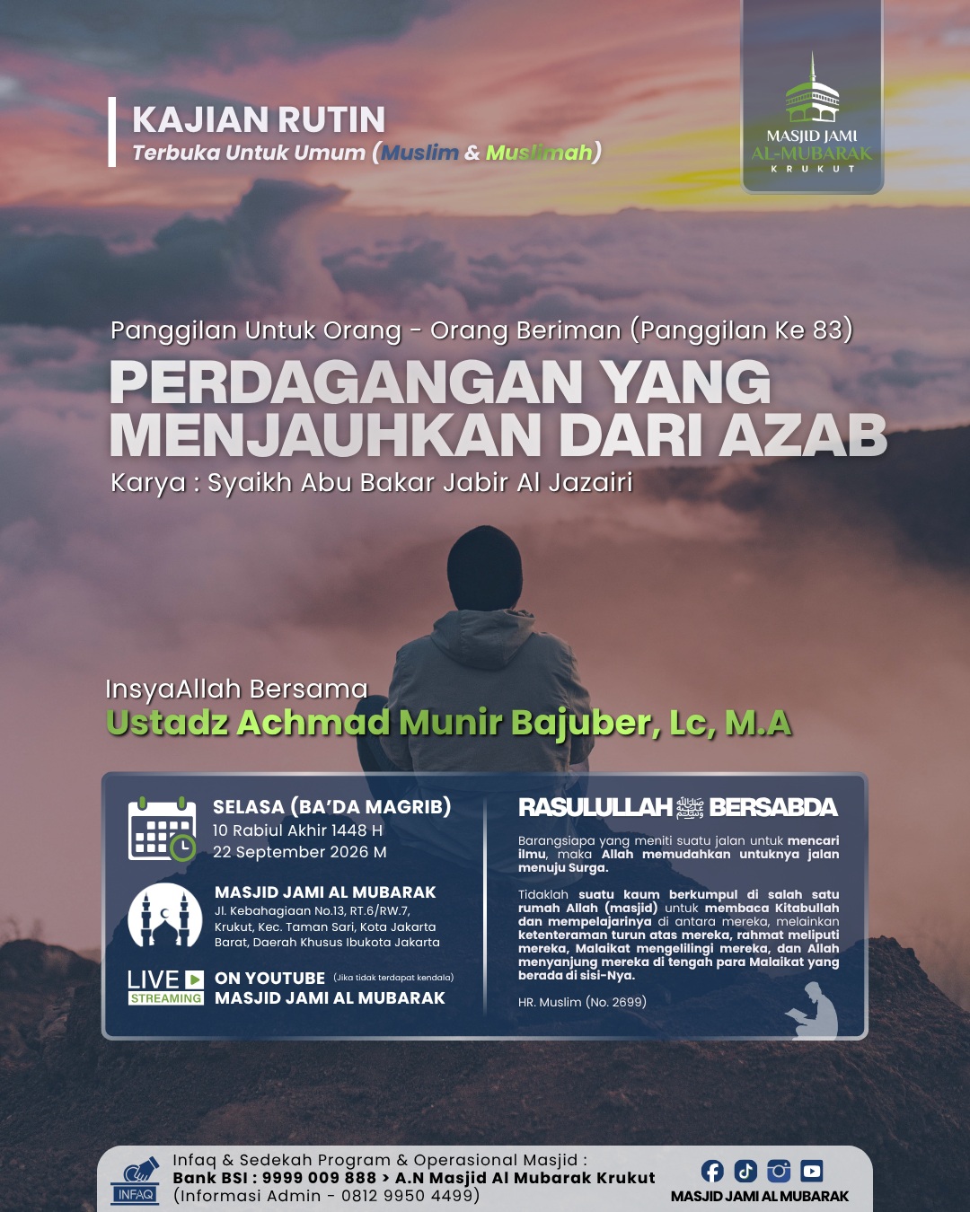Poster asli dari @masjid.almubarak