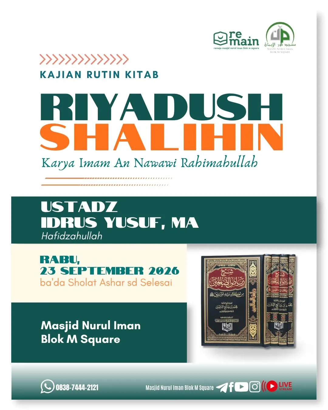 Poster asli dari @masjidnuruliman