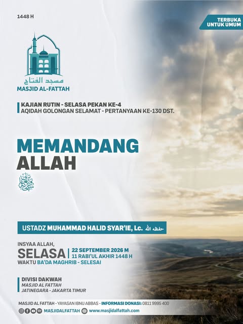 Poster asli dari @masjidalfattah