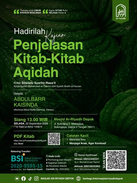 Poster asli dari @mtarriyadh_depok