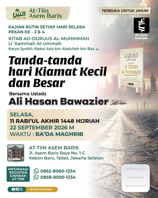 Poster asli dari @masjidattiinasembaris