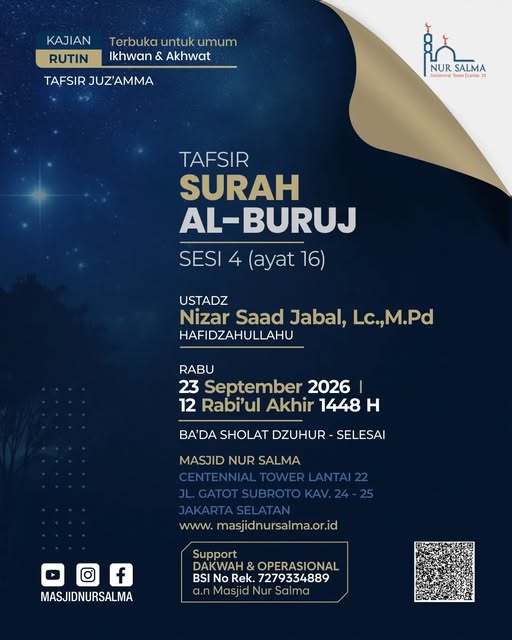 Poster asli dari @masjidnursalma