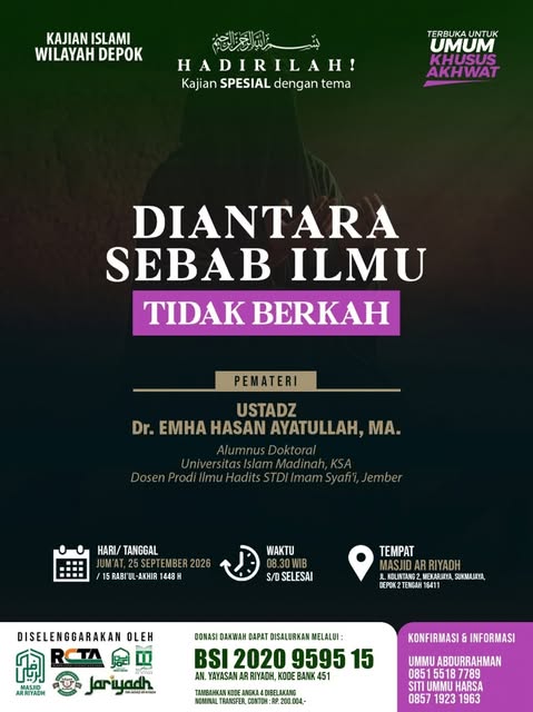 Poster asli dari @mtarriyadh_depok