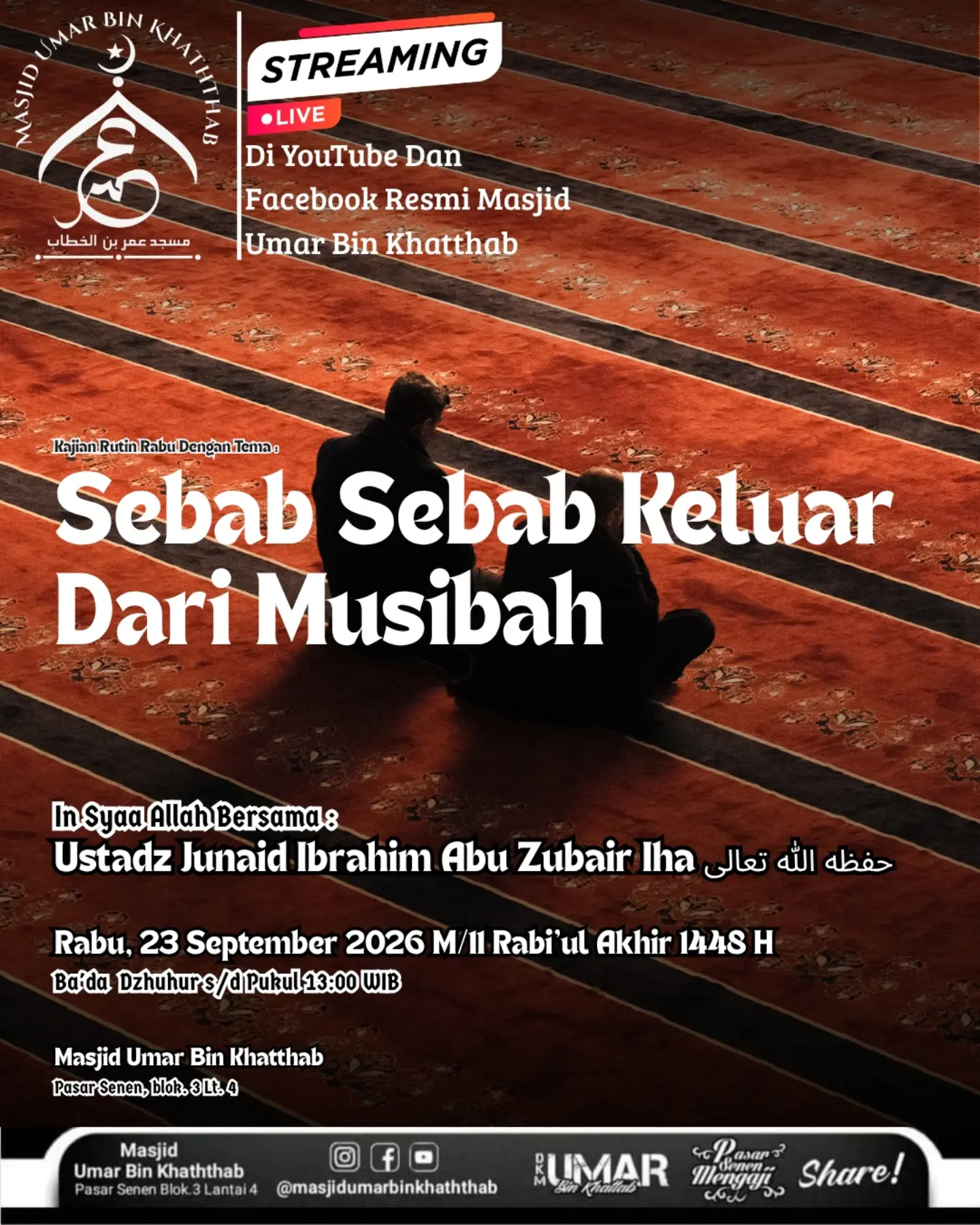 Poster asli dari @masjidumarbinkhaththab