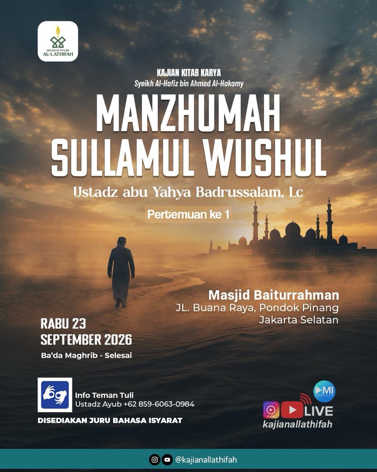 Poster asli dari @mosquebaiturrahman