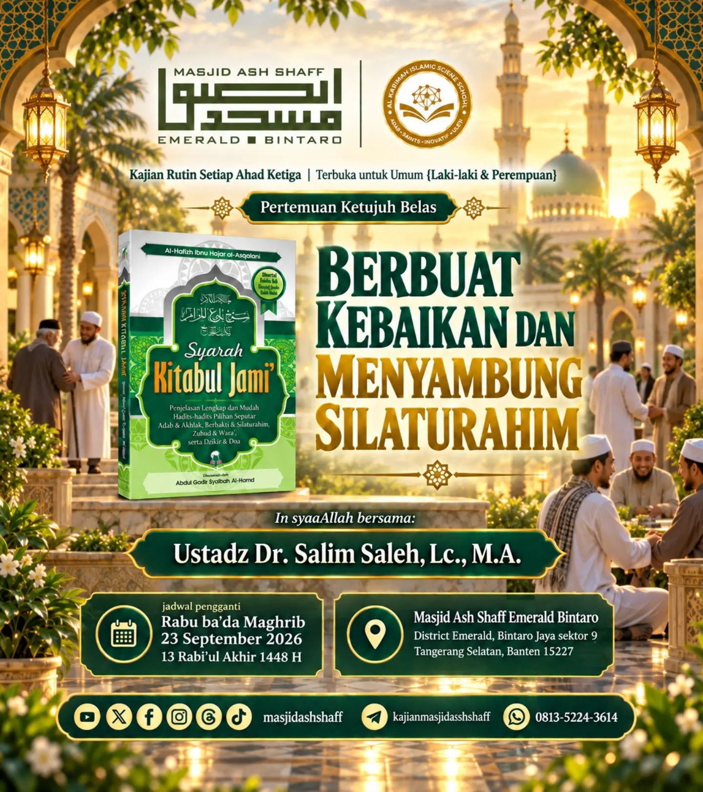 Poster asli dari @masjidashshaff