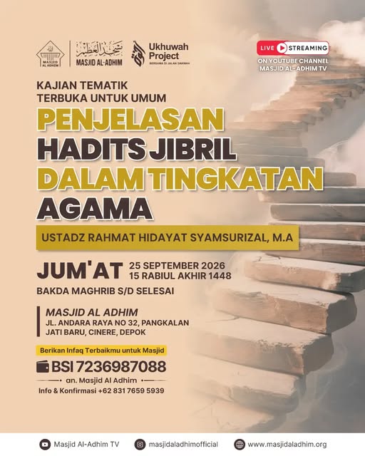 Poster asli dari @masjidaladhimofficial