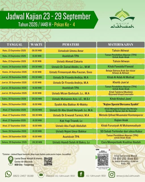 Poster asli dari @masjidalukhuwah