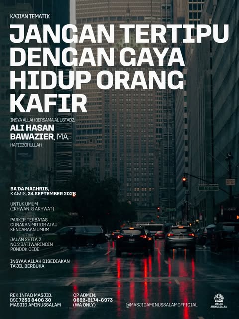 Poster asli dari @masjidaminussalamofficial