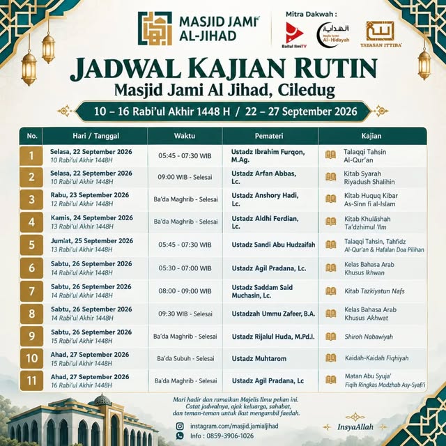 Poster asli dari @masjid.jamialjihad