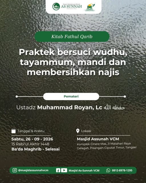 Poster asli dari @masjidassunnahvcm