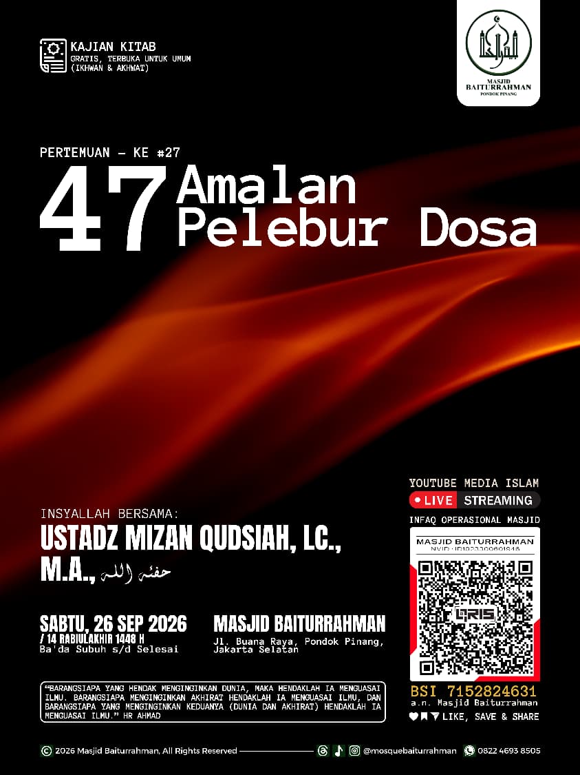 Poster asli dari @mosquebaiturrahman