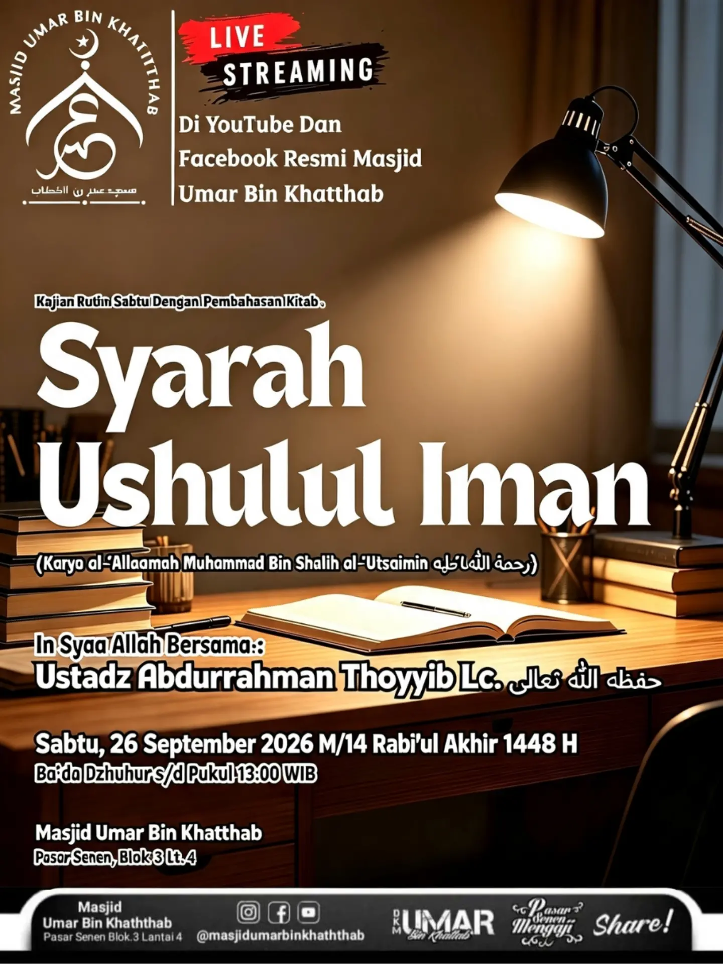 Poster asli dari @masjidumarbinkhaththab