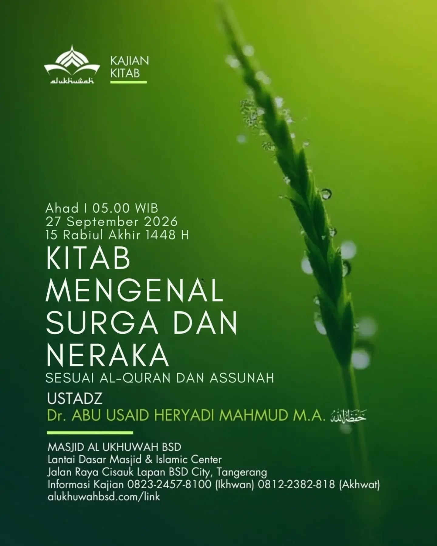 Poster asli dari @masjidalukhuwah