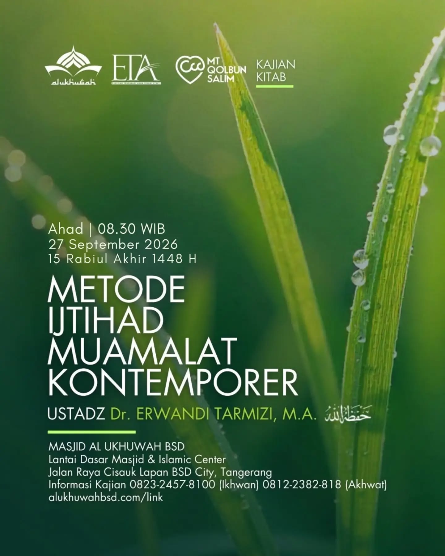 Poster asli dari @masjidalukhuwah