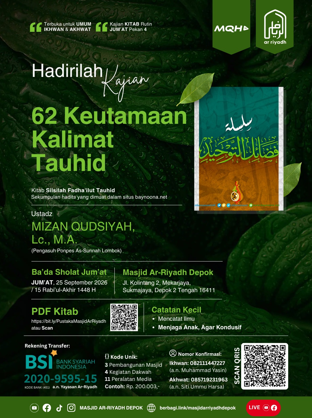 Poster asli dari @mtarriyadh_depok