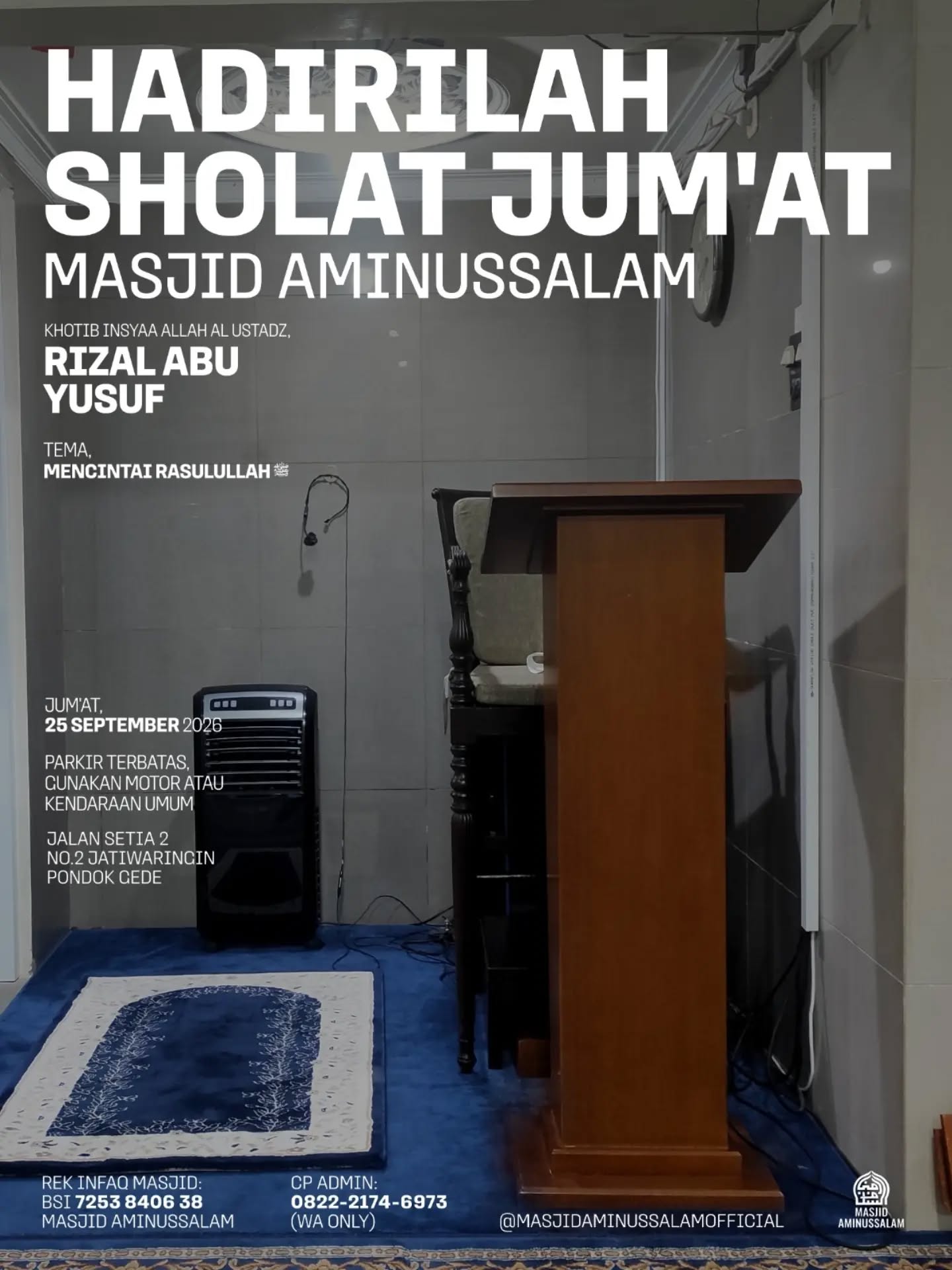 Poster asli dari @masjidaminussalamofficial