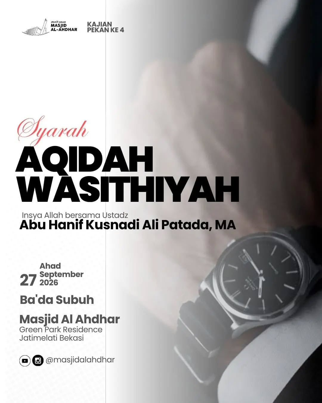 Poster asli dari @masjidalahdhar
