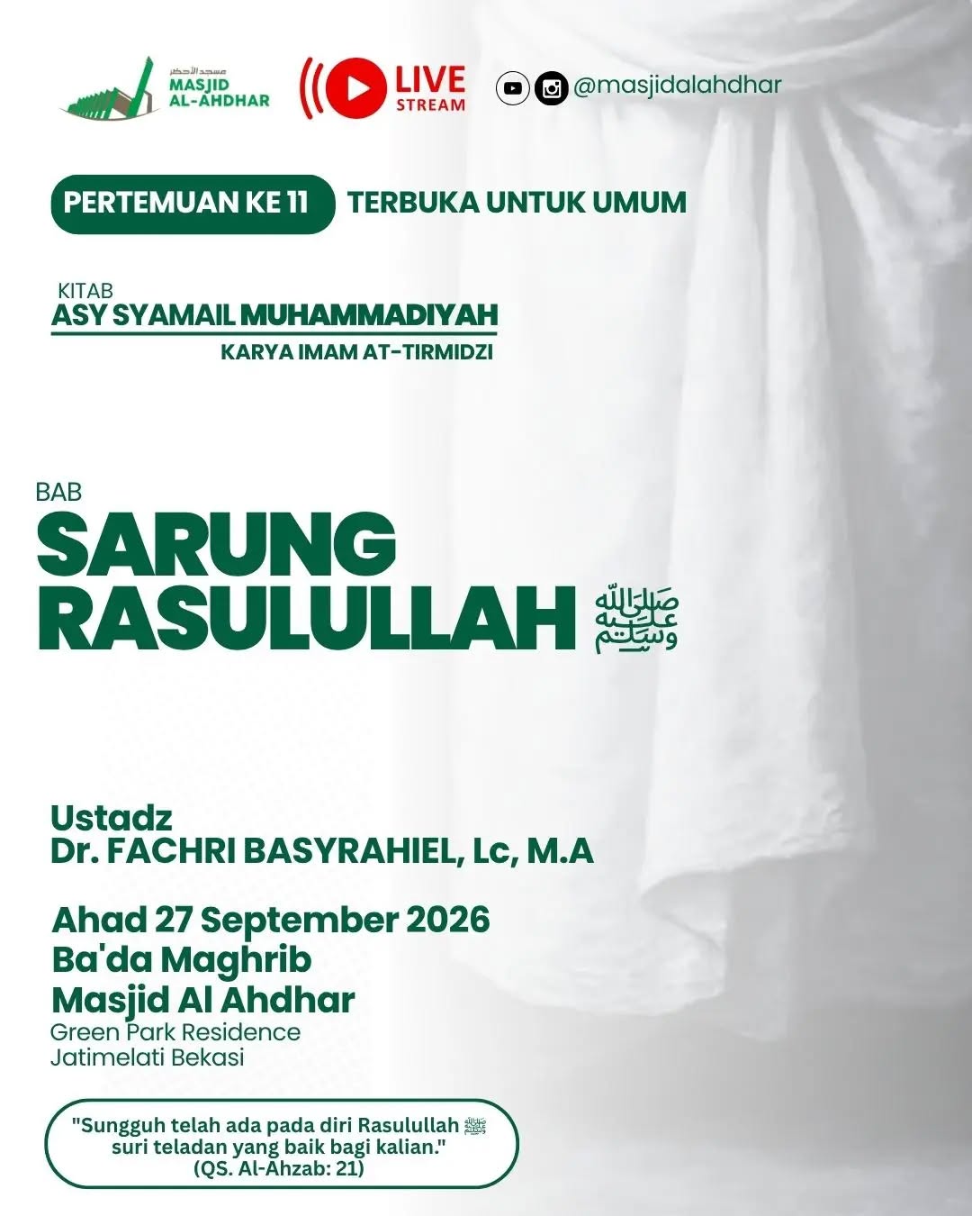 Poster asli dari @masjidalahdhar