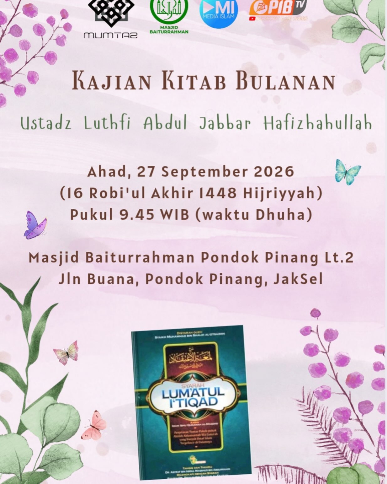 Poster asli dari @mosquebaiturrahman