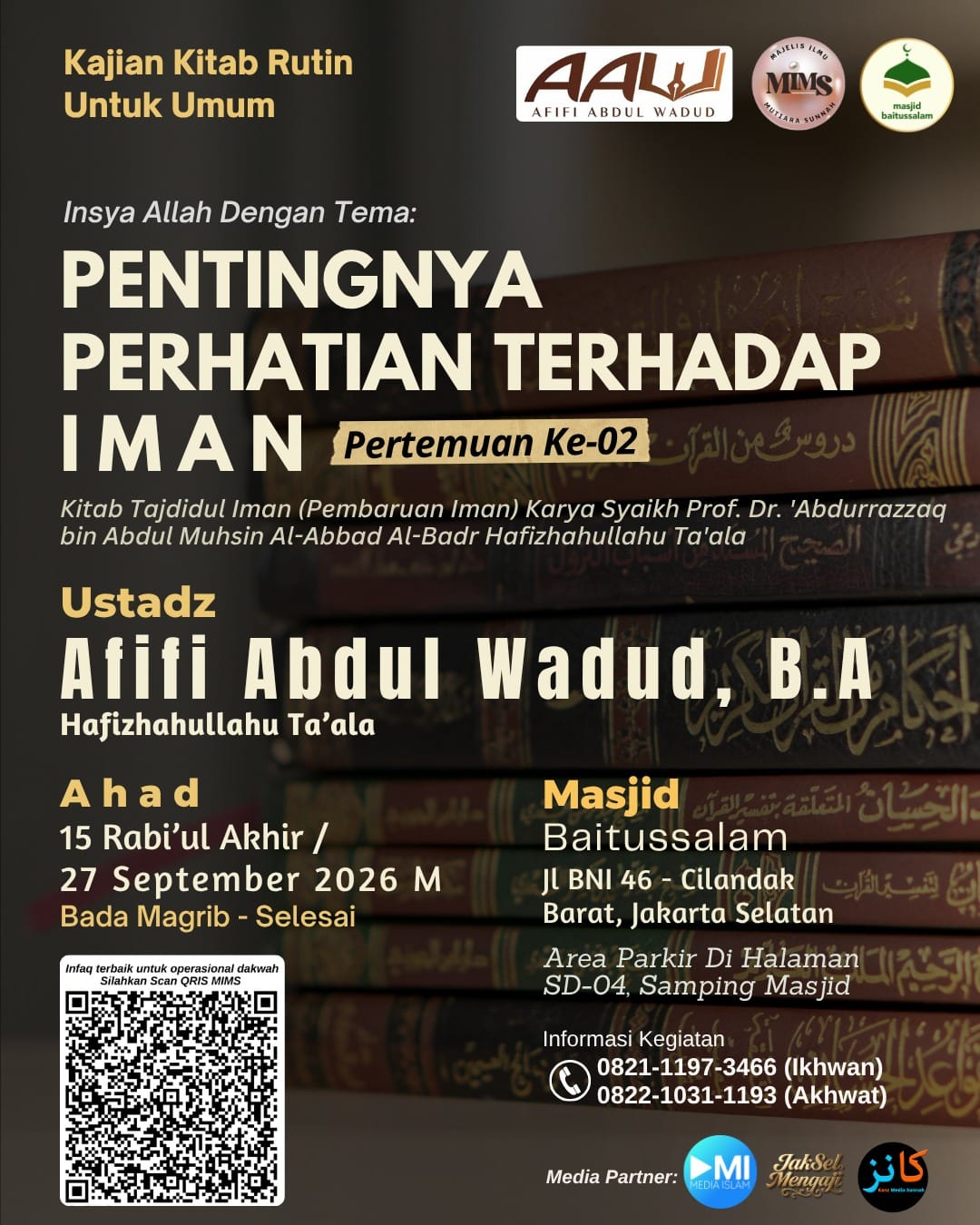 Poster asli dari @masjidbaitussalamcilandak