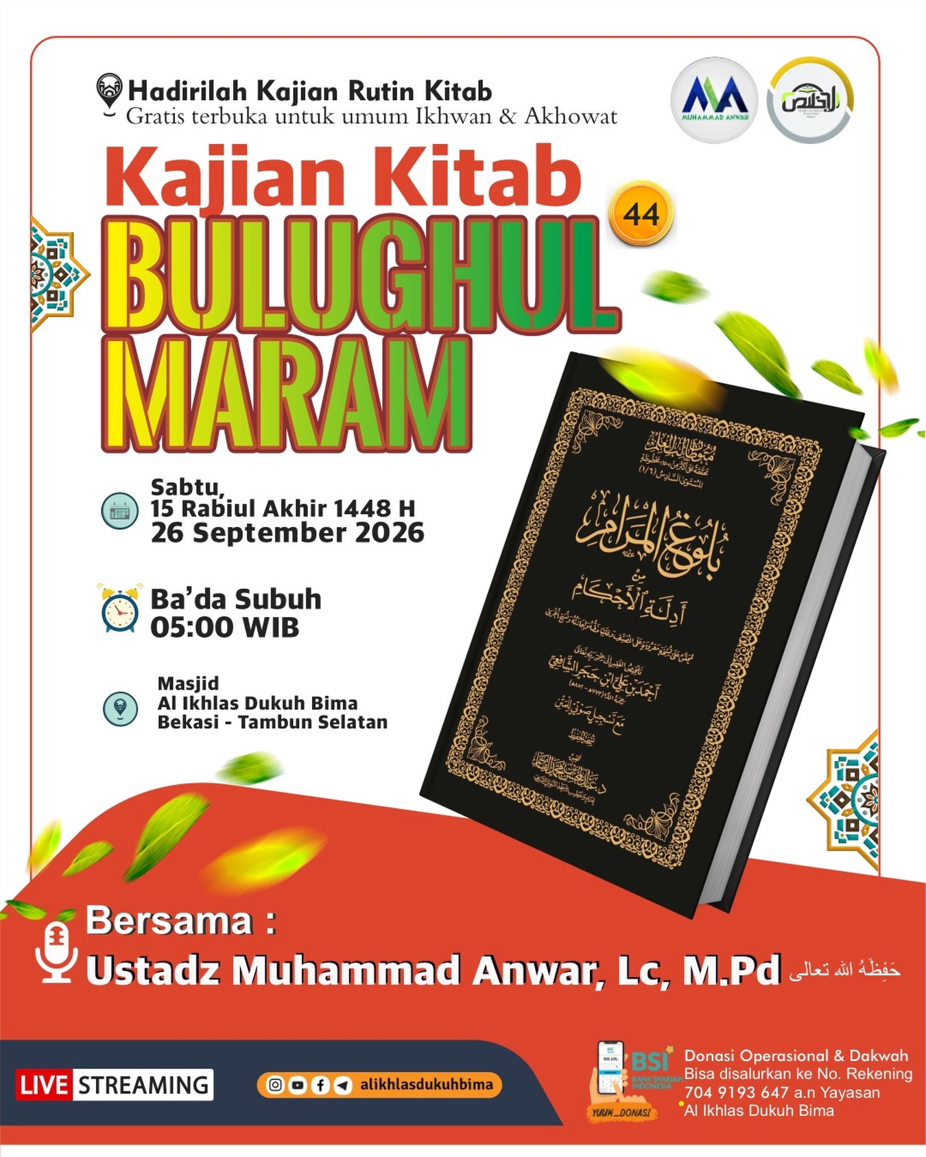 Poster asli dari @alikhlasdukuhbima