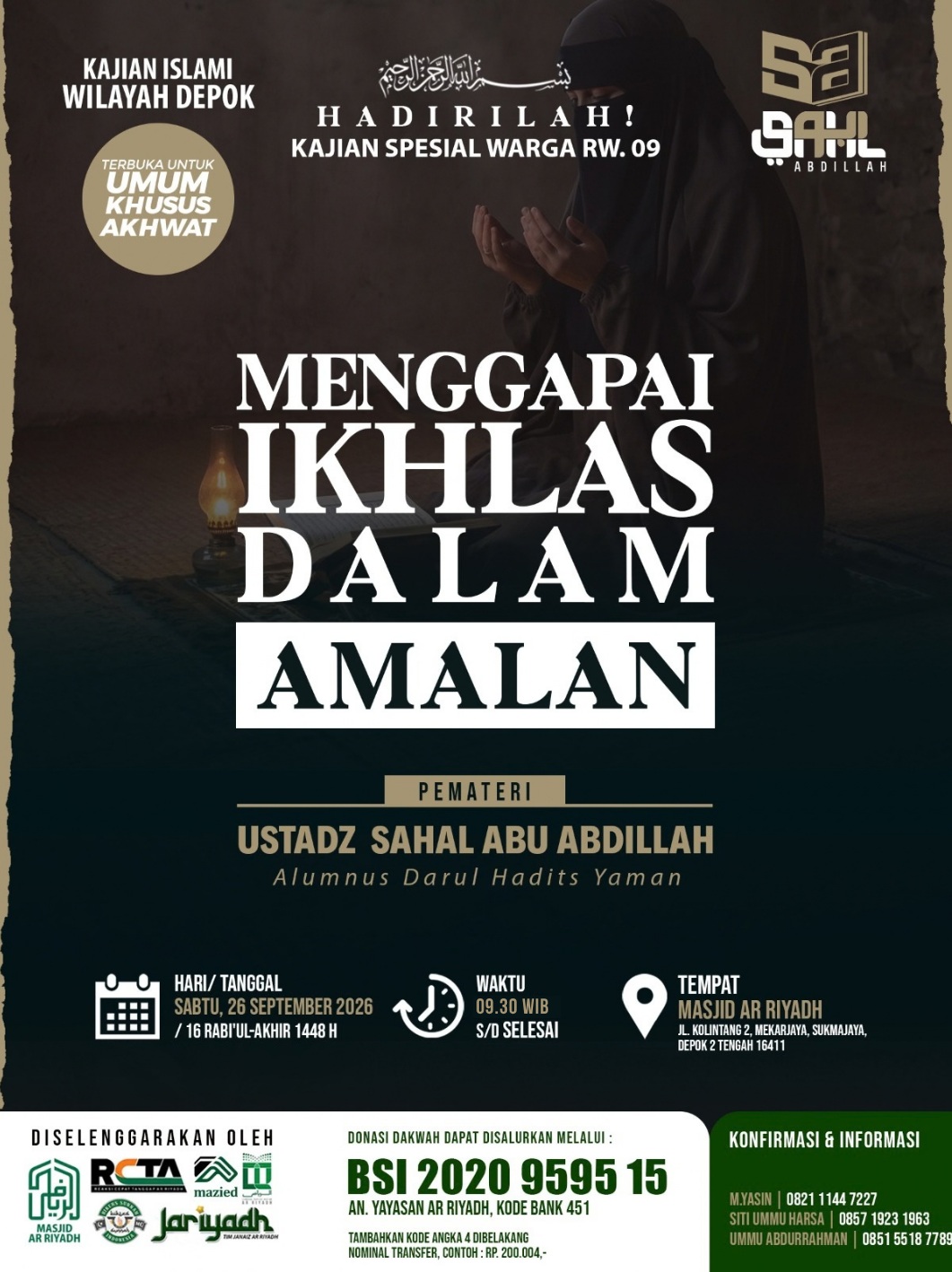 Poster asli dari @mtarriyadh_depok