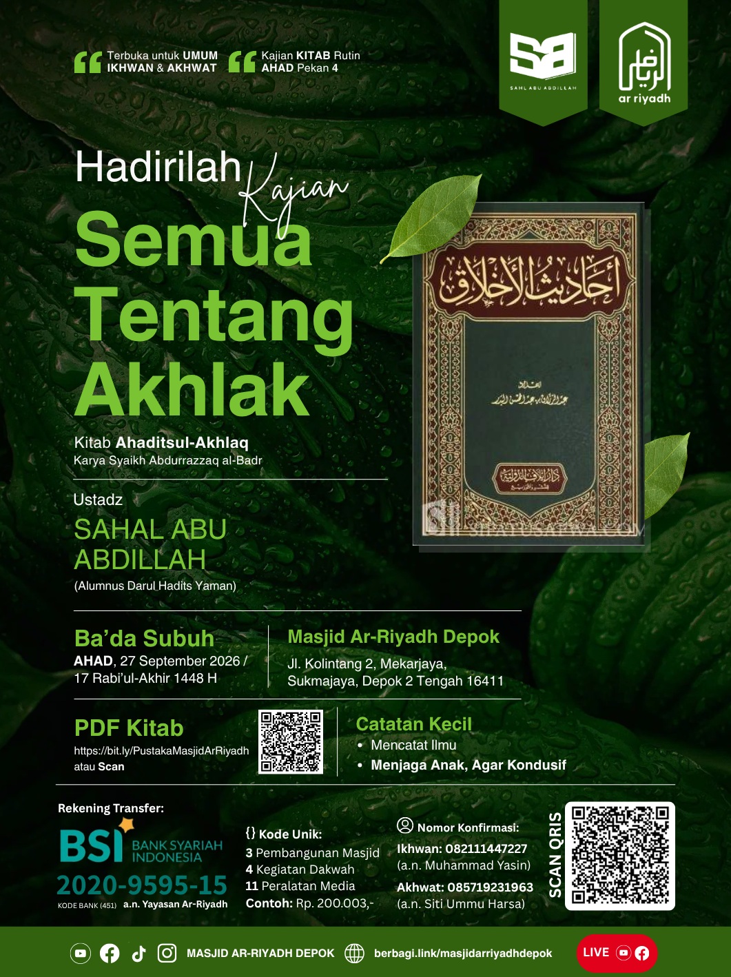 Poster asli dari @mtarriyadh_depok