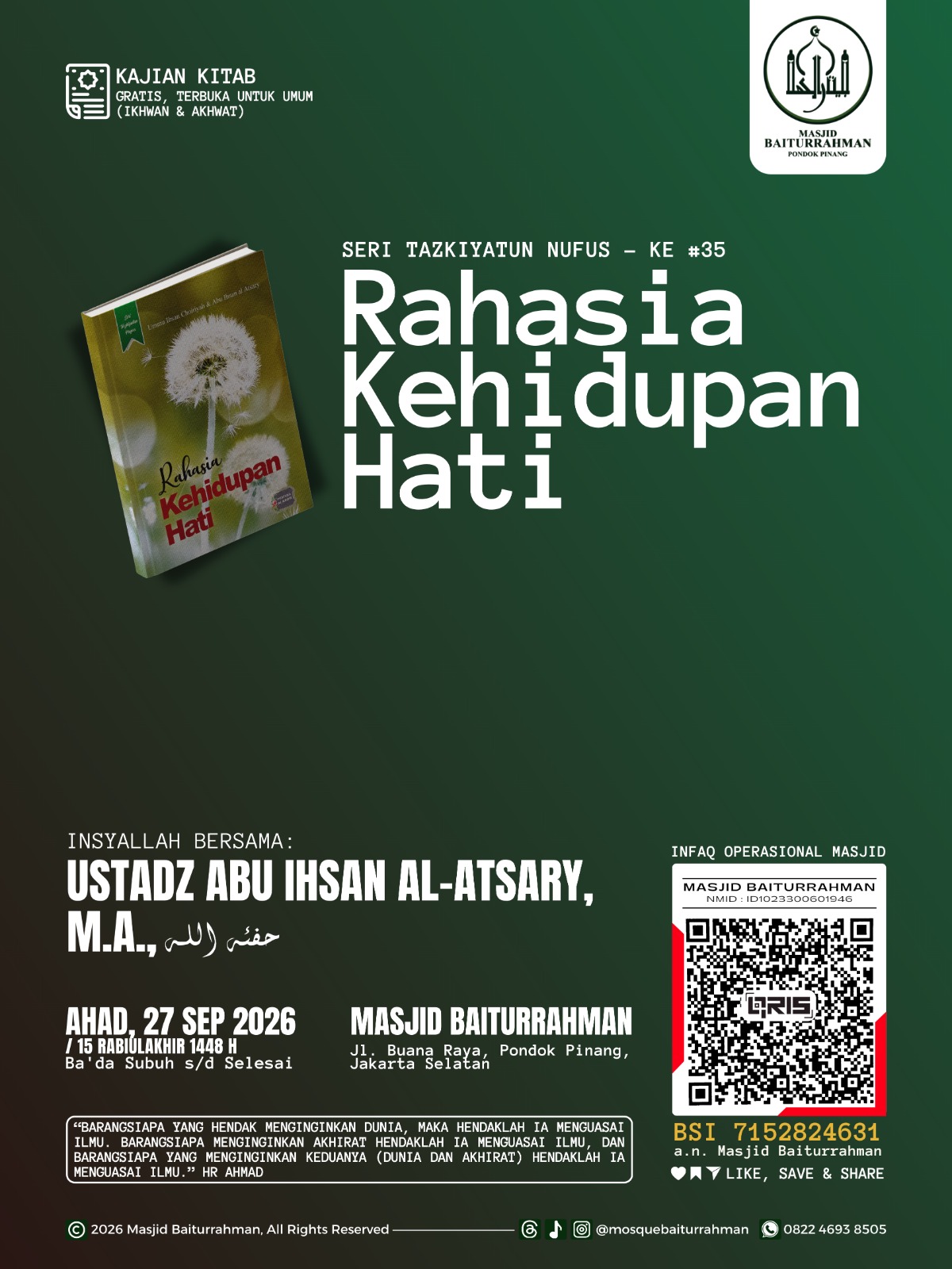 Poster asli dari @mosquebaiturrahman