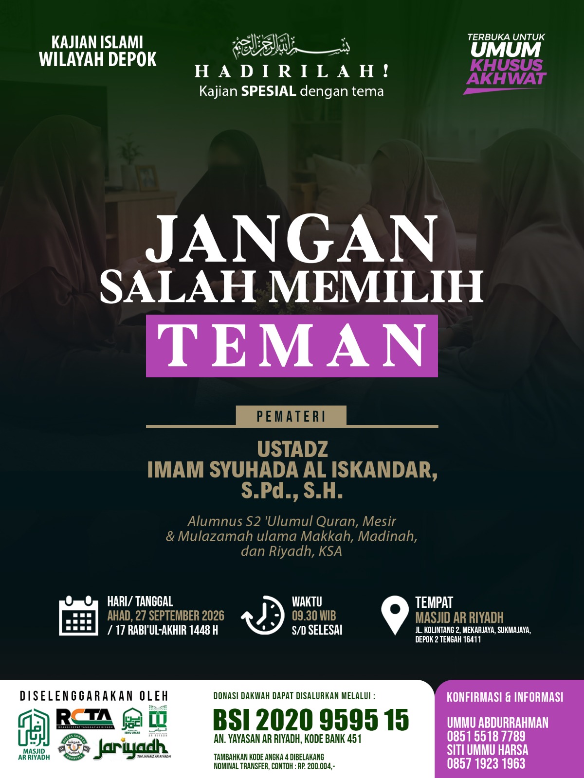Poster asli dari @mtarriyadh_depok