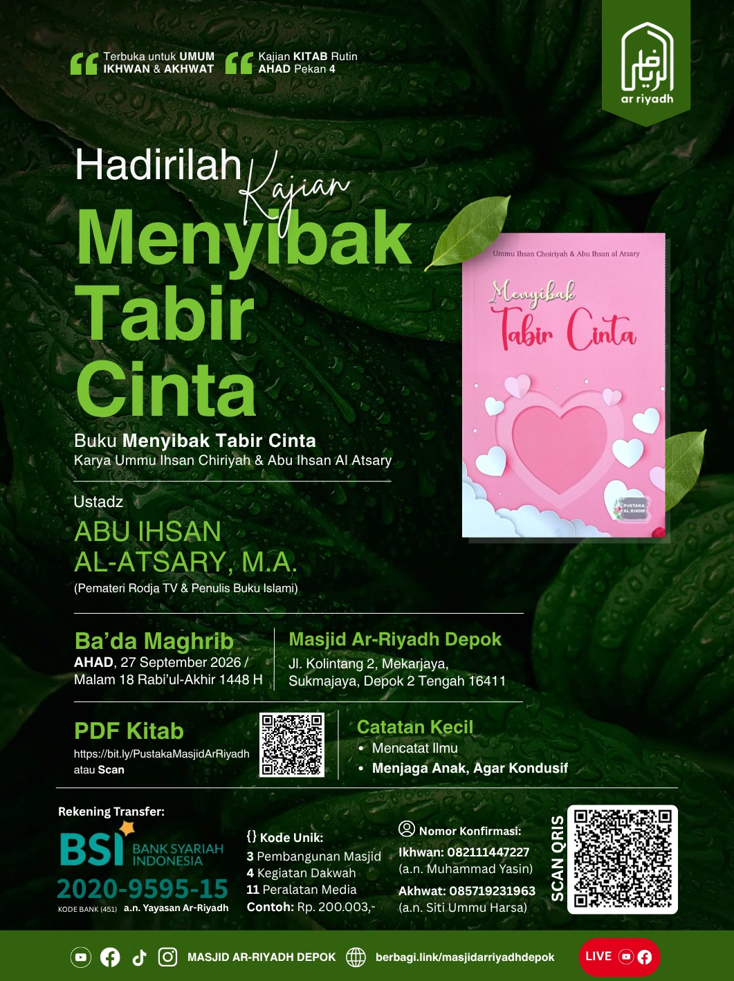 Poster asli dari @mtarriyadh_depok
