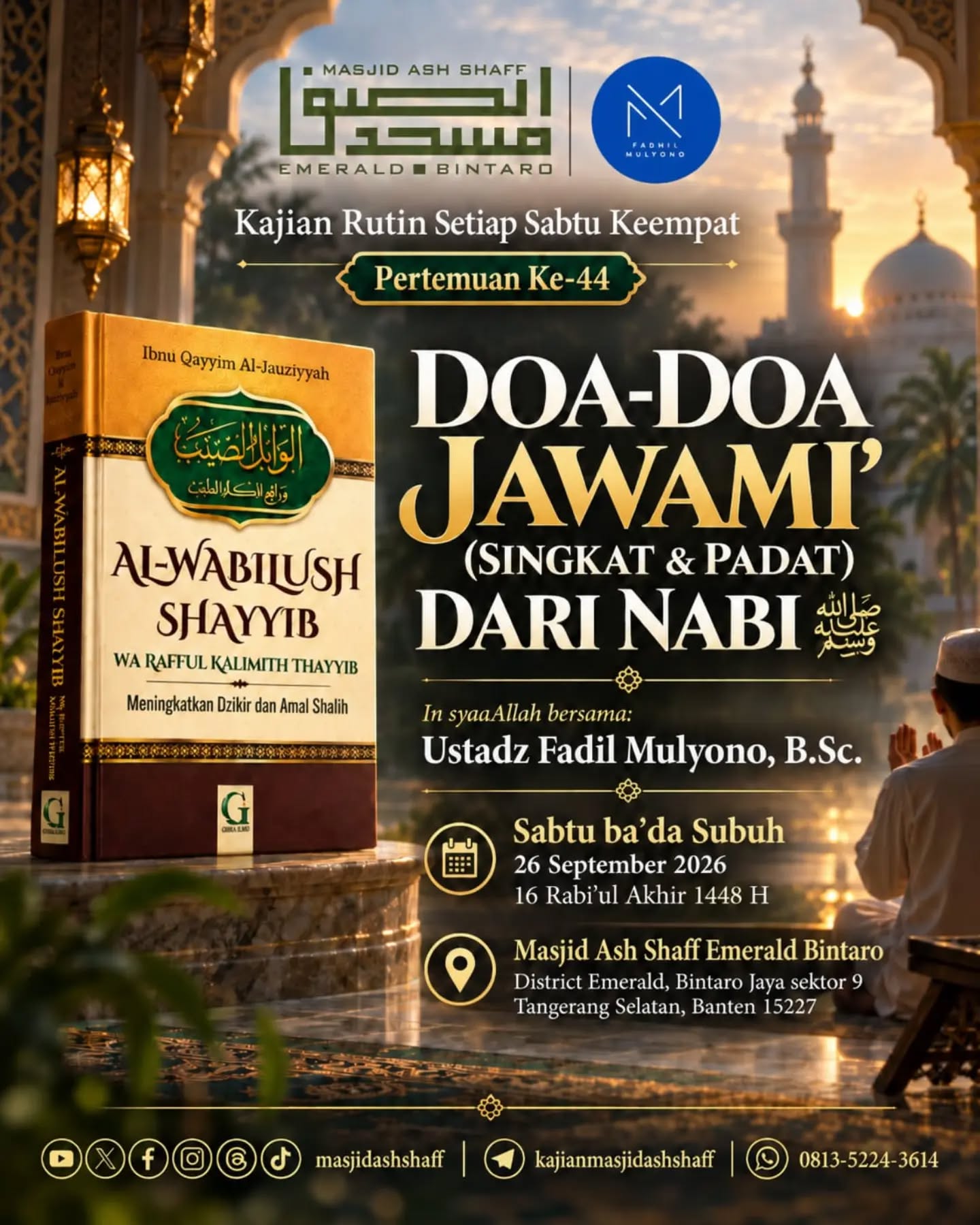 Poster asli dari @masjidashshaff