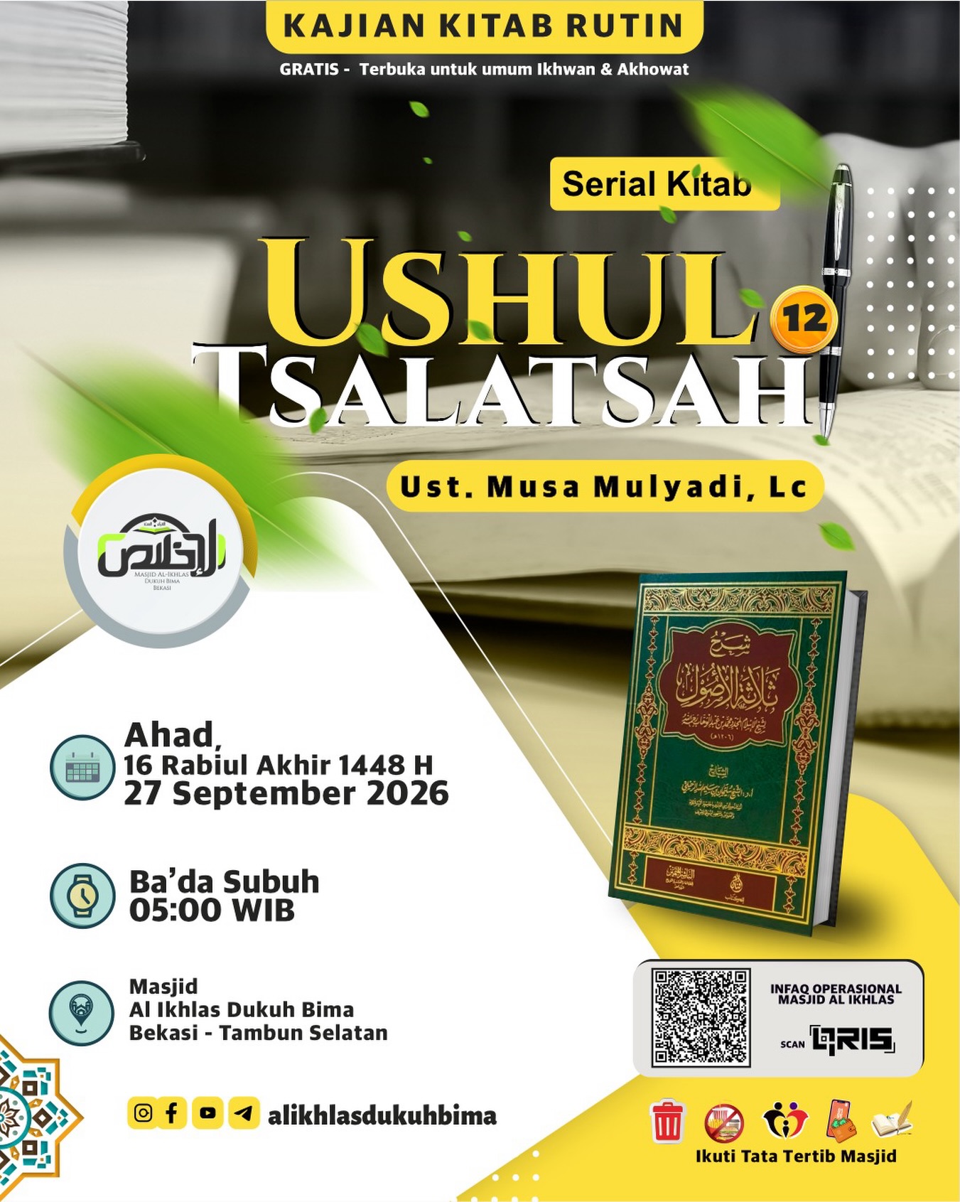 Poster asli dari @alikhlasdukuhbima