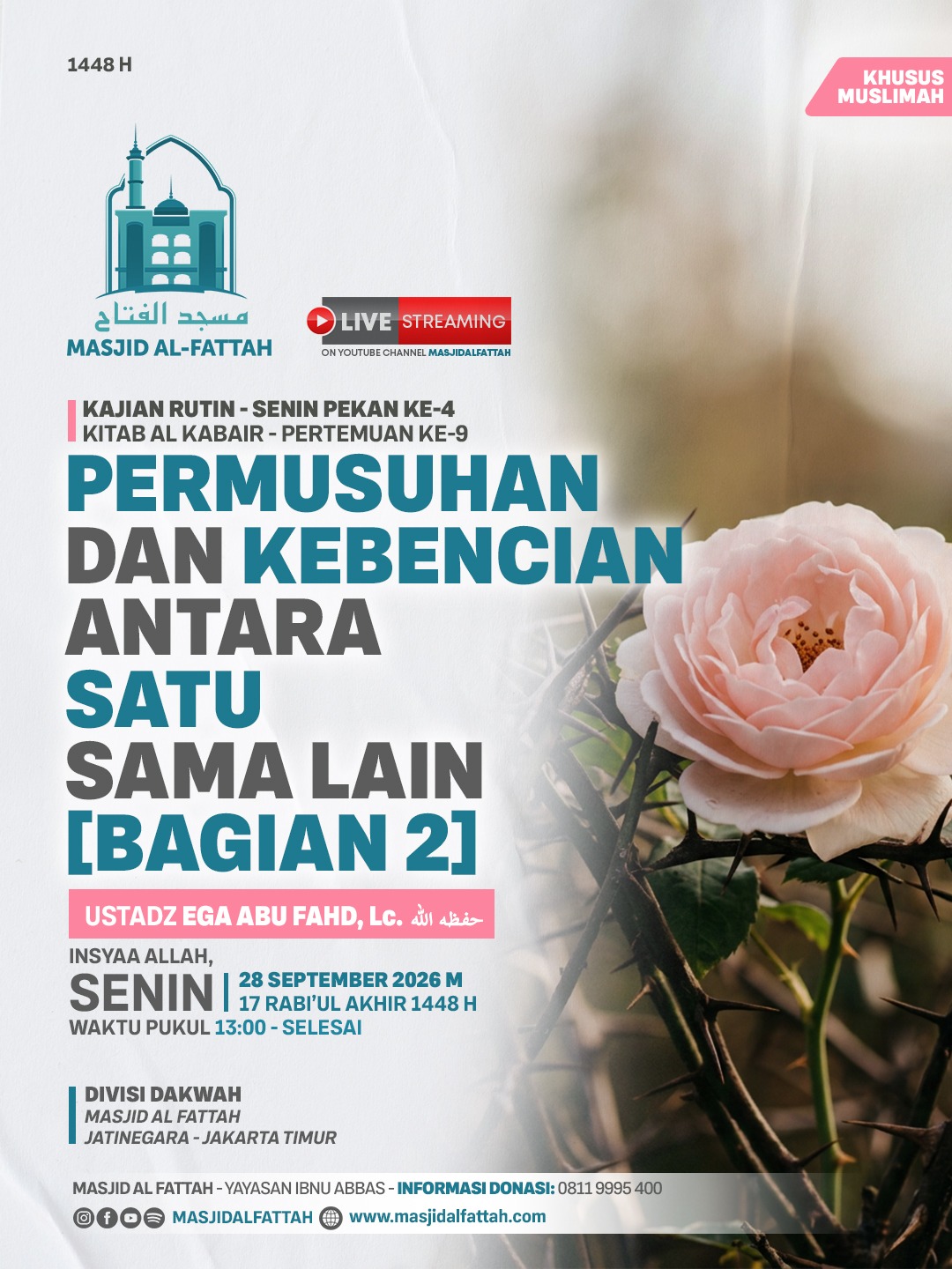 Poster asli dari @masjidalfattah