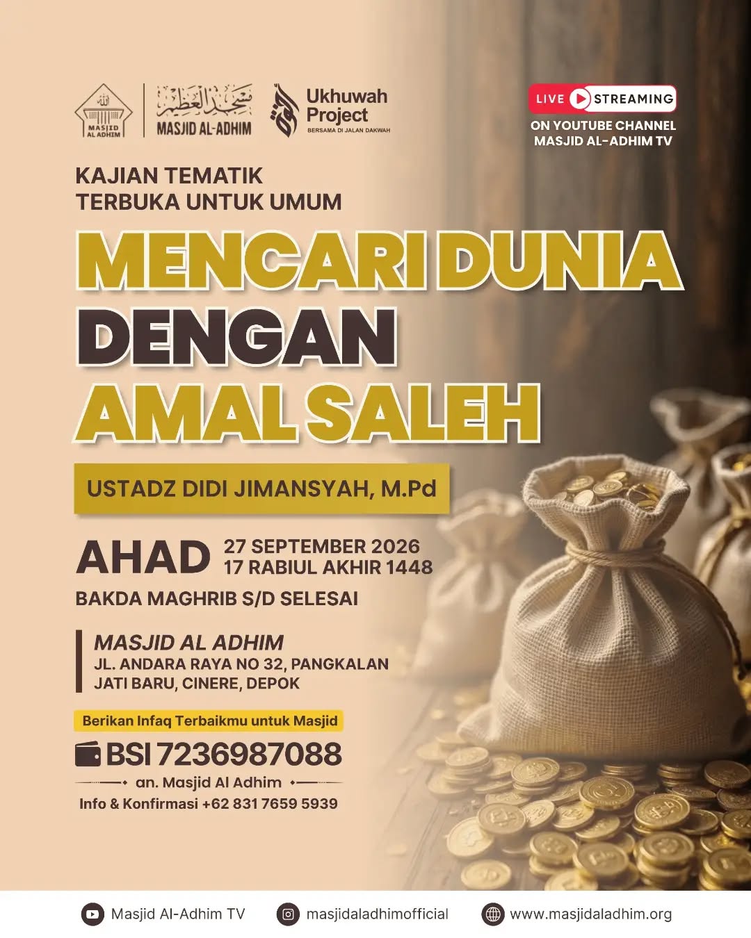 Poster asli dari @masjidaladhimofficial