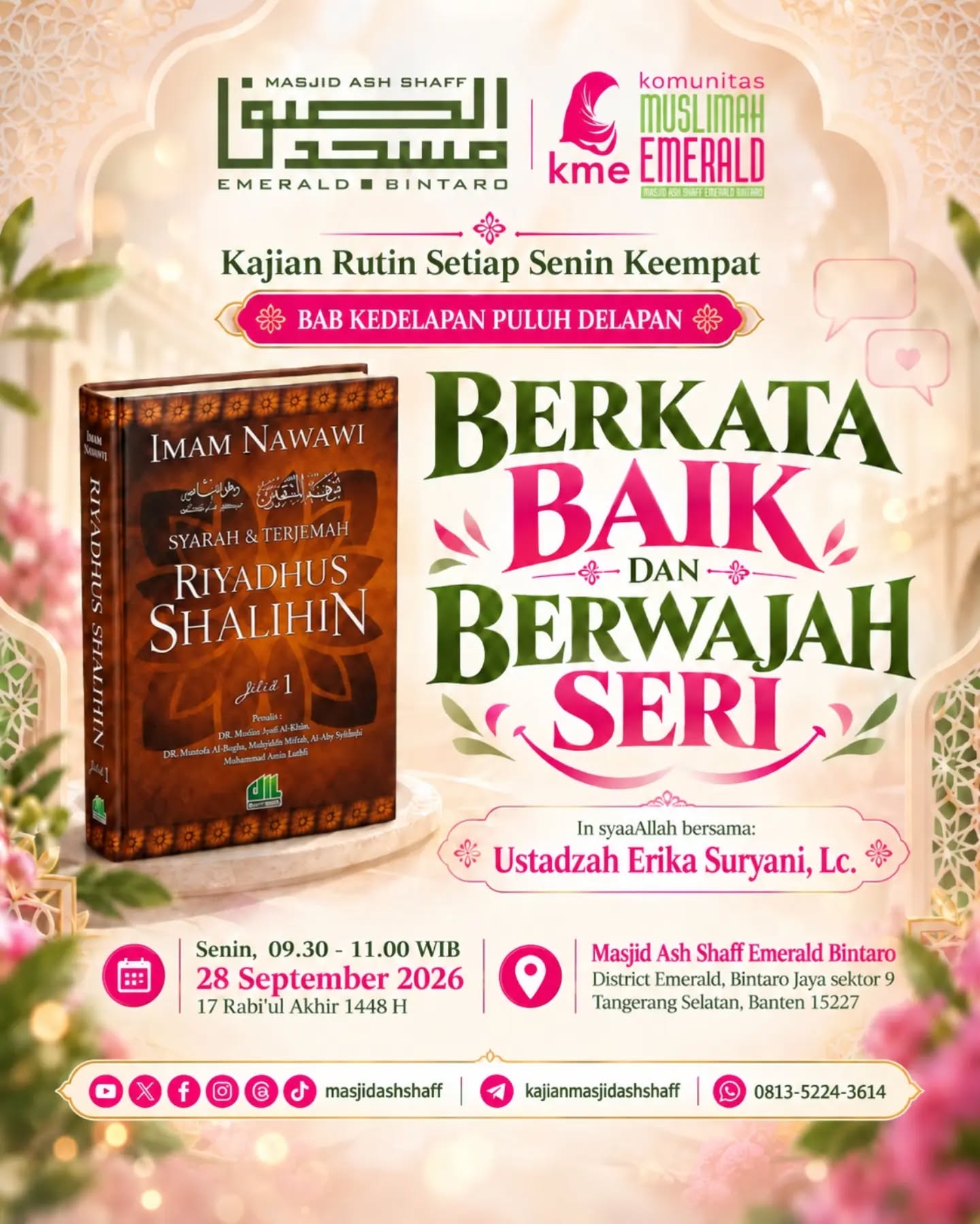Poster asli dari @masjidashshaff