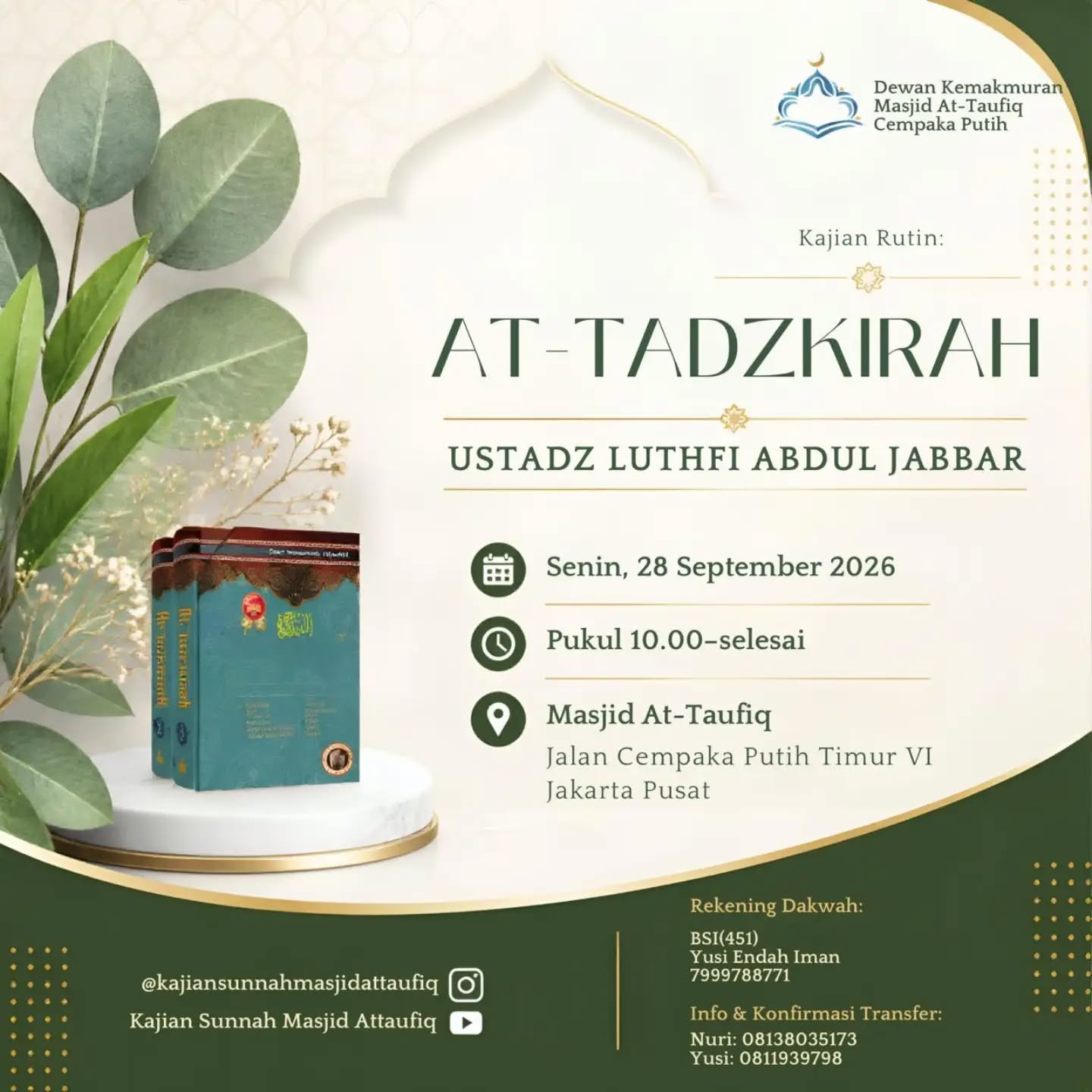 Poster asli dari @kajiansunnah.masjidattaufiq