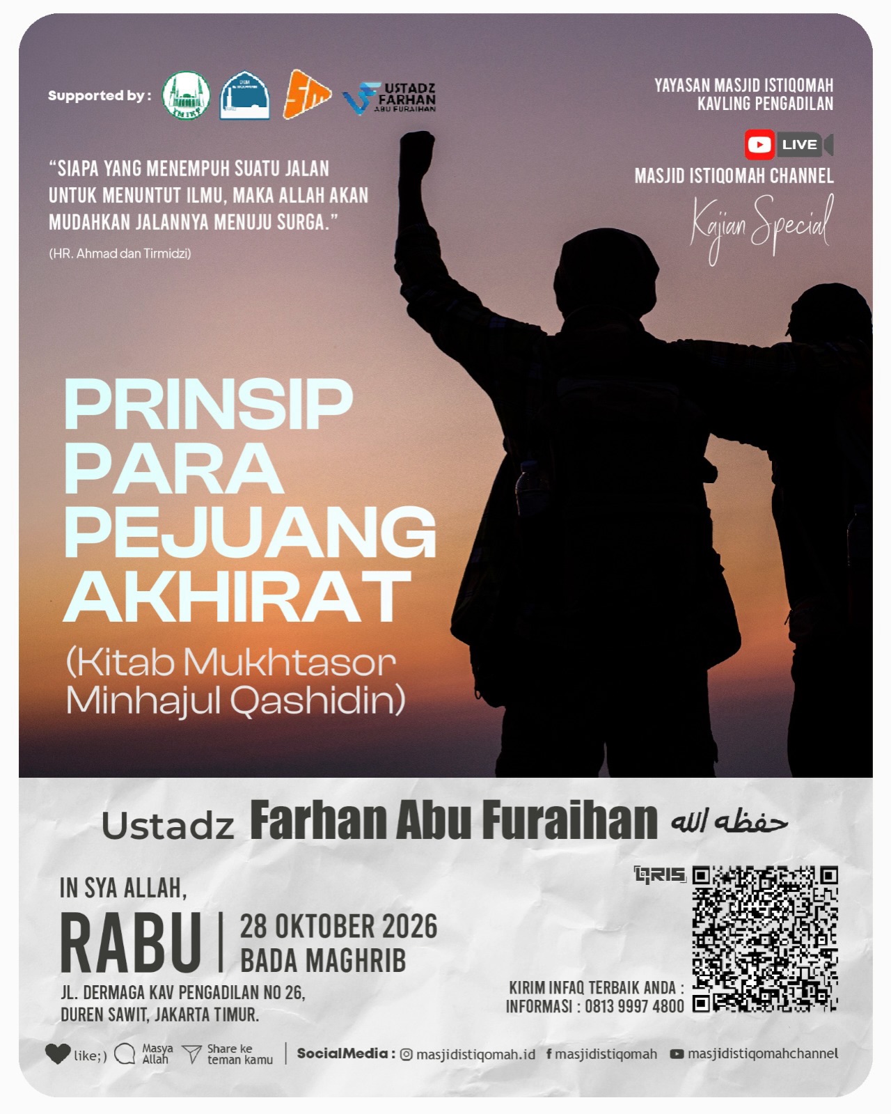Poster asli dari @masjidistiqomah.id