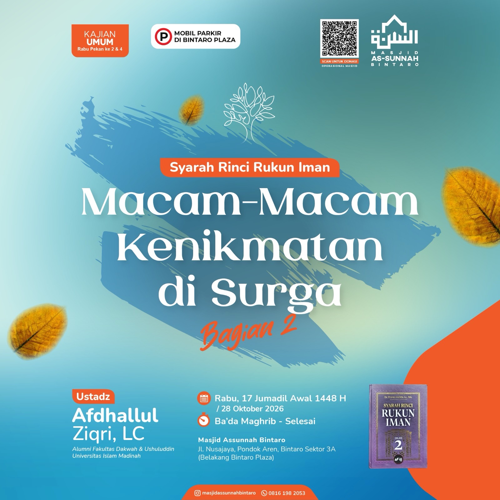 Poster asli dari @masjidassunnahbintaro